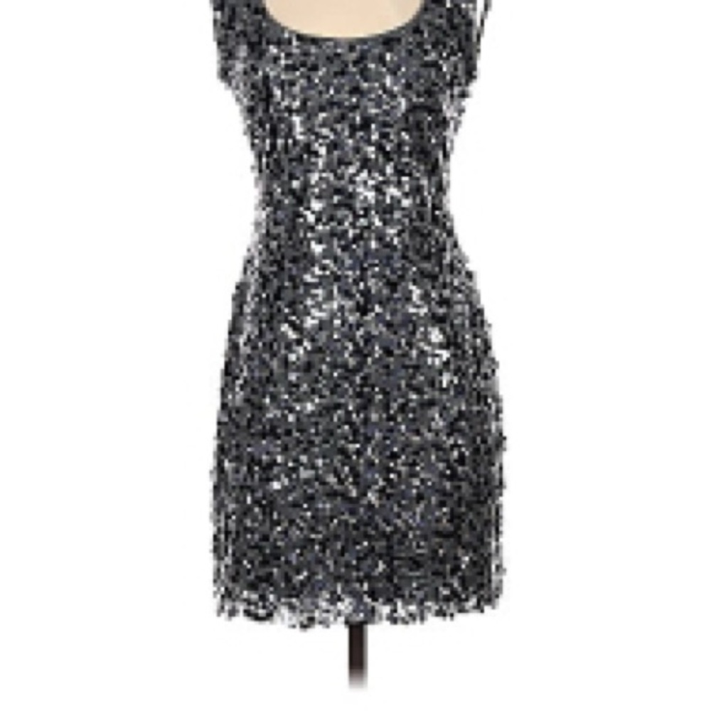 Guess Los Angeles Sequin Black Dress